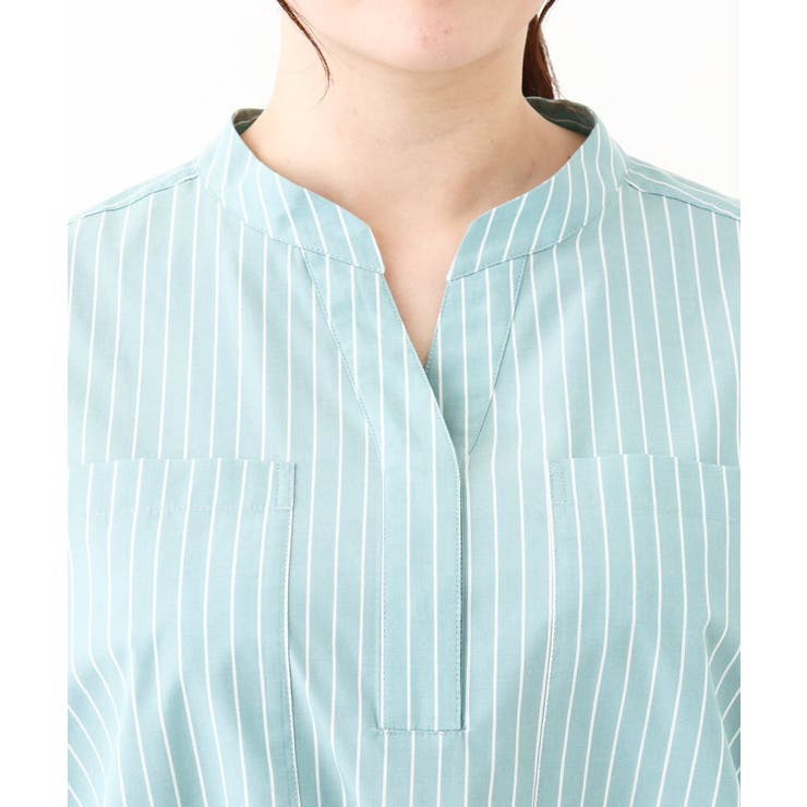 【大きいサイズ】裾ドロストショート丈シャツ | eur3 | 詳細画像11 