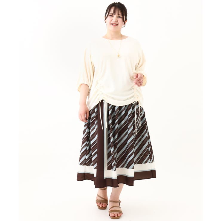 【大きいサイズ】スピンドルヘムブラウス | eur3 | 詳細画像14 