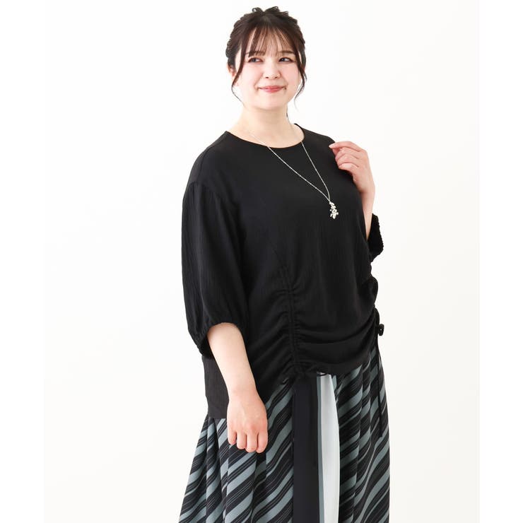 【大きいサイズ】スピンドルヘムブラウス | eur3 | 詳細画像15 