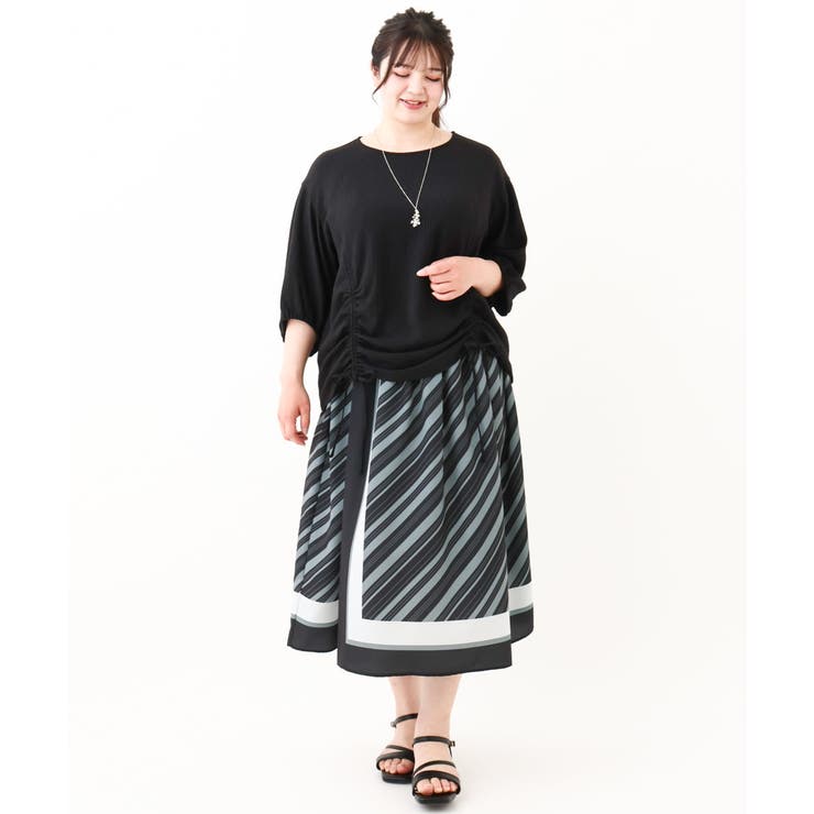 【大きいサイズ】スピンドルヘムブラウス | eur3 | 詳細画像17 