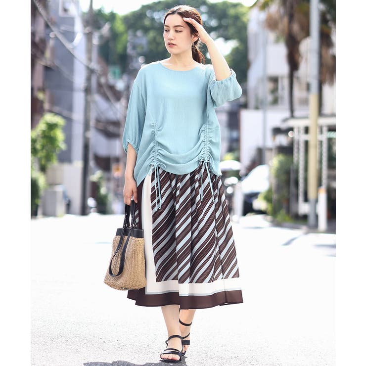 【大きいサイズ】スピンドルヘムブラウス | eur3 | 詳細画像3 