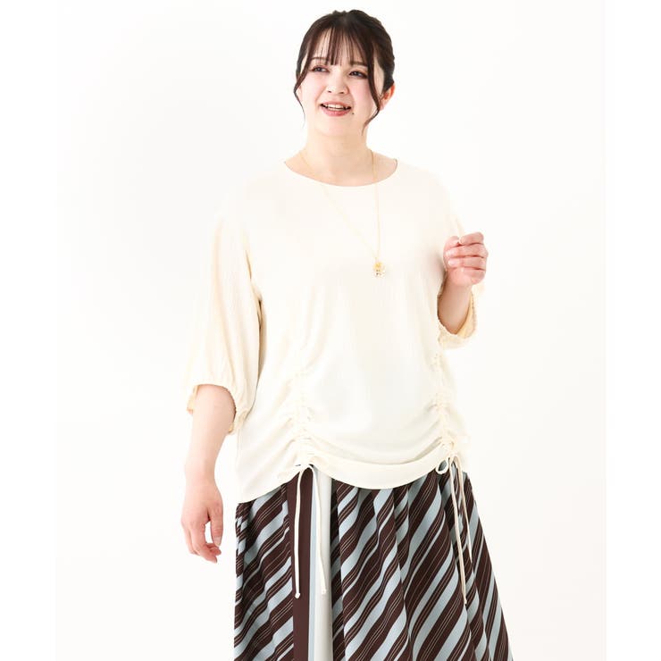 【大きいサイズ】スピンドルヘムブラウス | eur3 | 詳細画像5 