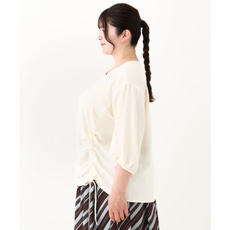 【大きいサイズ】スピンドルヘムブラウス | eur3 | 詳細画像6 