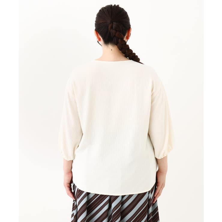 【大きいサイズ】スピンドルヘムブラウス | eur3 | 詳細画像7 