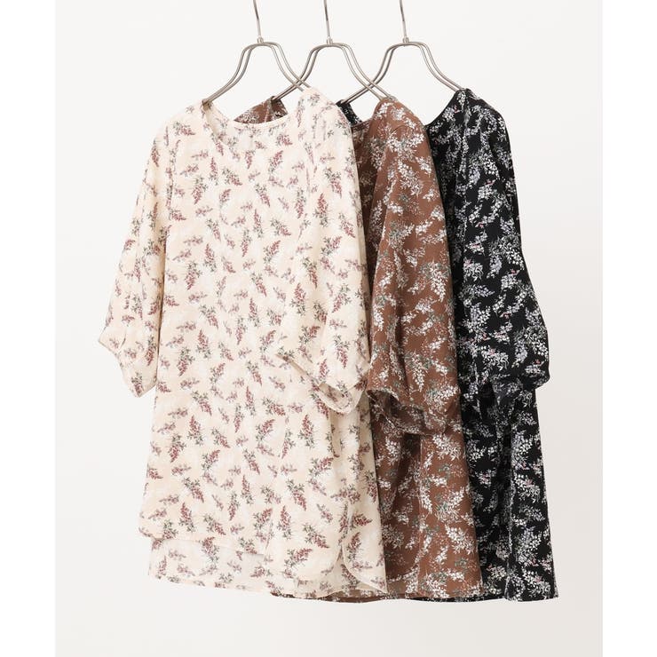 【大きいサイズ】フラワープリントブラウス | eur3 | 詳細画像25 