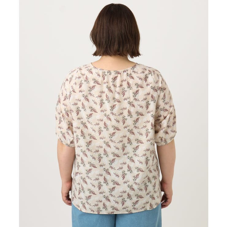 【大きいサイズ】フラワープリントブラウス | eur3 | 詳細画像5 