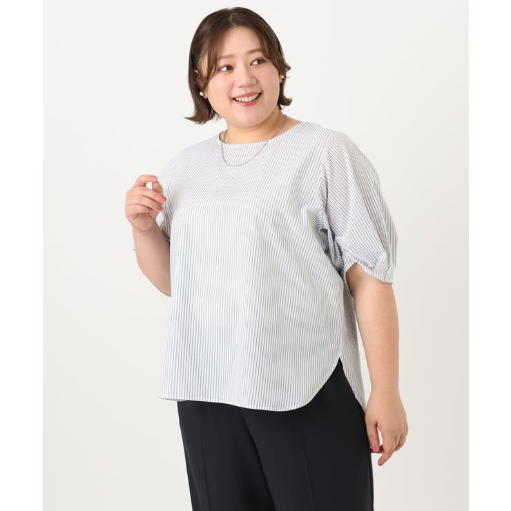 【大きいサイズ】ブロードタックブラウス | eur3 | 詳細画像11 