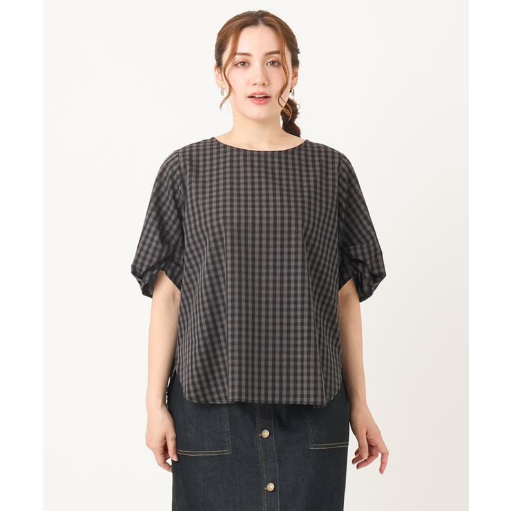 【大きいサイズ】ブロードタックブラウス | eur3 | 詳細画像16 