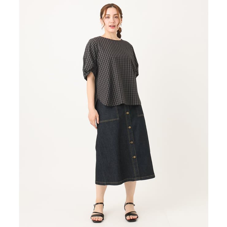 【大きいサイズ】ブロードタックブラウス | eur3 | 詳細画像17 