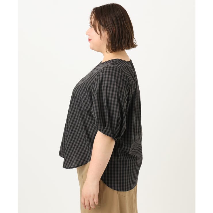 【大きいサイズ】ブロードタックブラウス | eur3 | 詳細画像21 