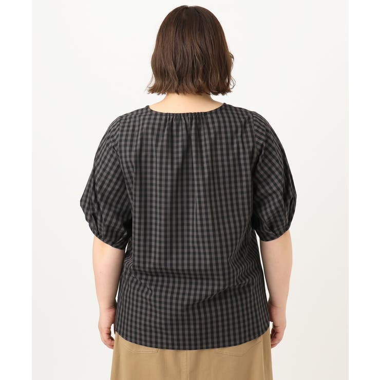 【大きいサイズ】ブロードタックブラウス | eur3 | 詳細画像22 