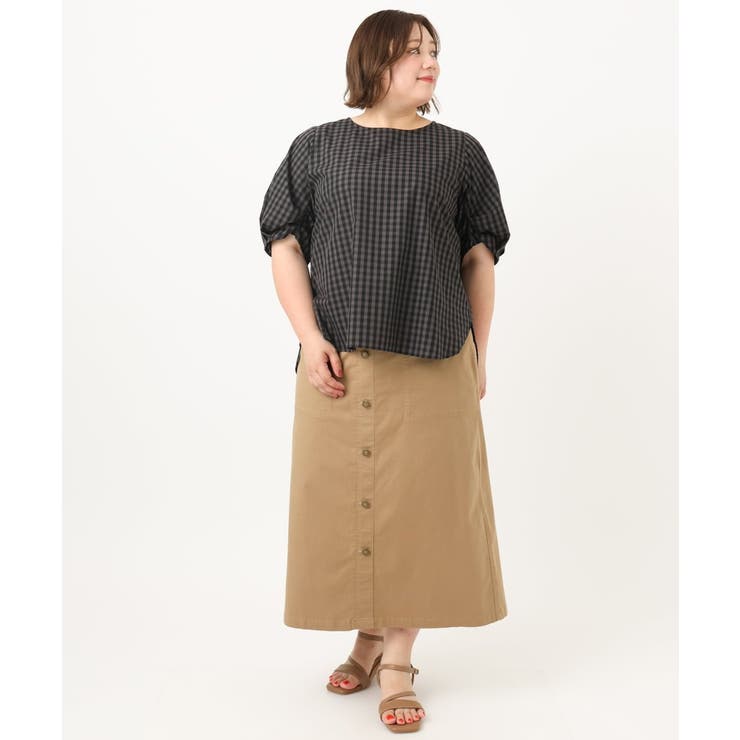 【大きいサイズ】ブロードタックブラウス | eur3 | 詳細画像28 