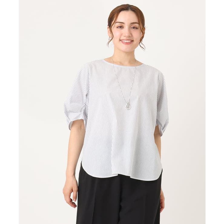 【大きいサイズ】ブロードタックブラウス | eur3 | 詳細画像7 