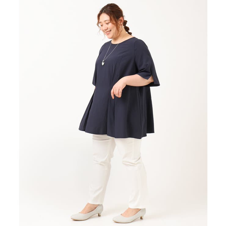 【大きいサイズ】ペプラムブラウス | eur3 | 詳細画像18 