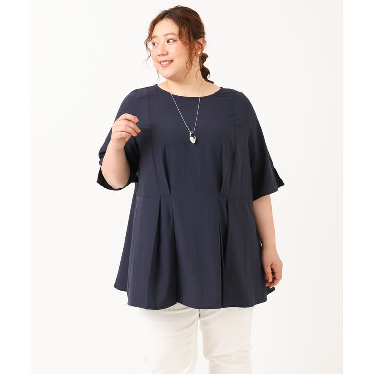 【大きいサイズ】ペプラムブラウス | eur3 | 詳細画像7 