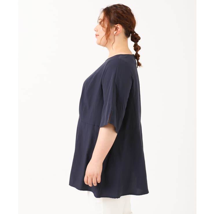 【大きいサイズ】ペプラムブラウス | eur3 | 詳細画像9 