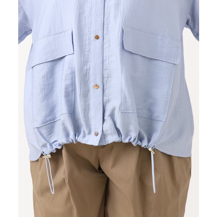 【大きいサイズ】シアーハーフスリーブシャツ | eur3 | 詳細画像11 