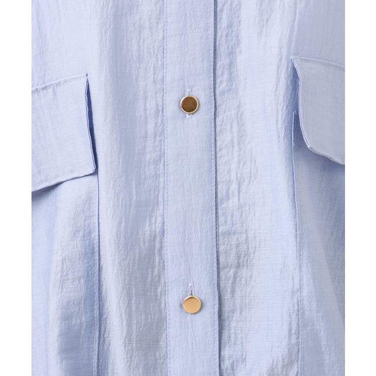 【大きいサイズ】シアーハーフスリーブシャツ | eur3 | 詳細画像13 