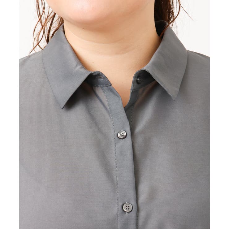 【大きいサイズ/a.v.v×eur3】接触冷感シアーブラウス | eur3 | 詳細画像21 