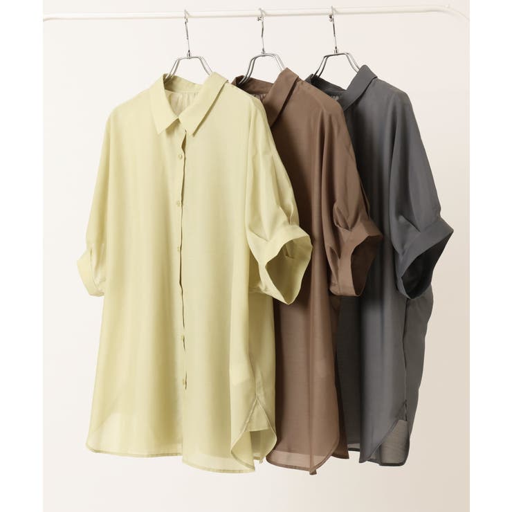 【大きいサイズ/a.v.v×eur3】接触冷感シアーブラウス | eur3 | 詳細画像27 