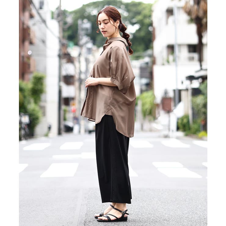 【大きいサイズ/a.v.v×eur3】接触冷感シアーブラウス | eur3 | 詳細画像9 