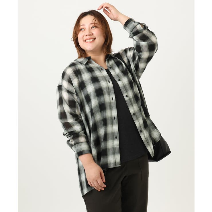 【大きいサイズ】コットンシアーシャツ | eur3 | 詳細画像28 