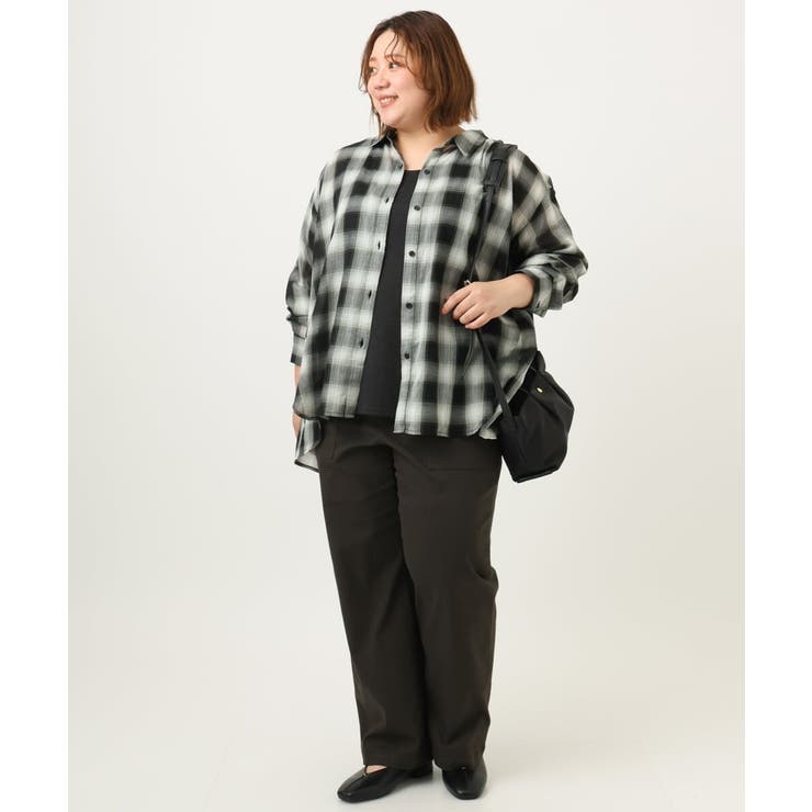 【大きいサイズ】コットンシアーシャツ | eur3 | 詳細画像30 