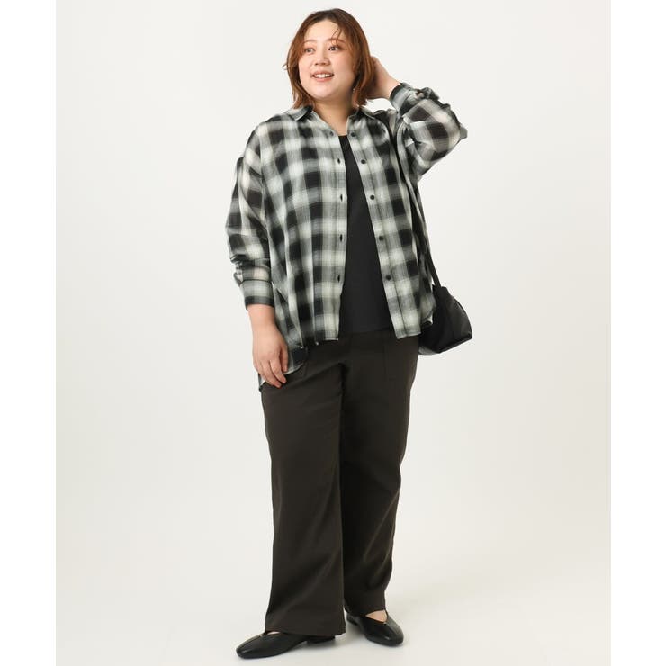 【大きいサイズ】コットンシアーシャツ | eur3 | 詳細画像31 