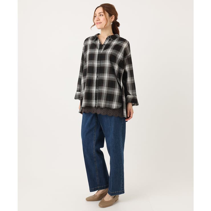 【大きいサイズ】コットンシアーシャツ | eur3 | 詳細画像4 