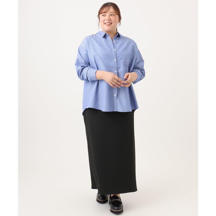 【大きいサイズ】ドロップショルダーシャツ | eur3 | 詳細画像13 