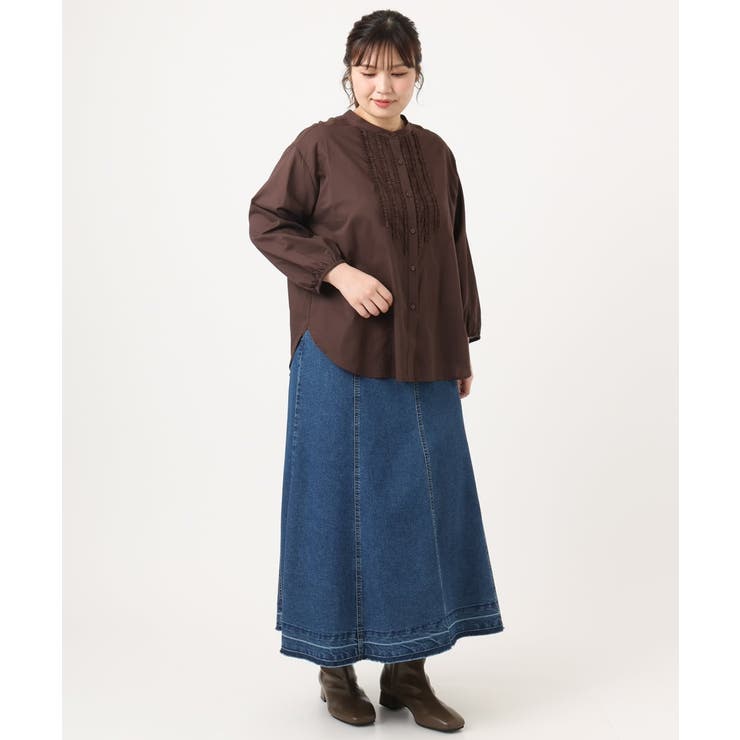 【大きいサイズ】コットンフリルブラウス | eur3 | 詳細画像23 