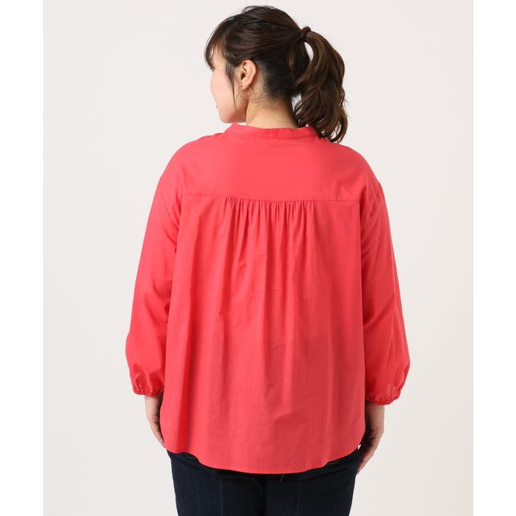 【大きいサイズ】コットンフリルブラウス | eur3 | 詳細画像6 