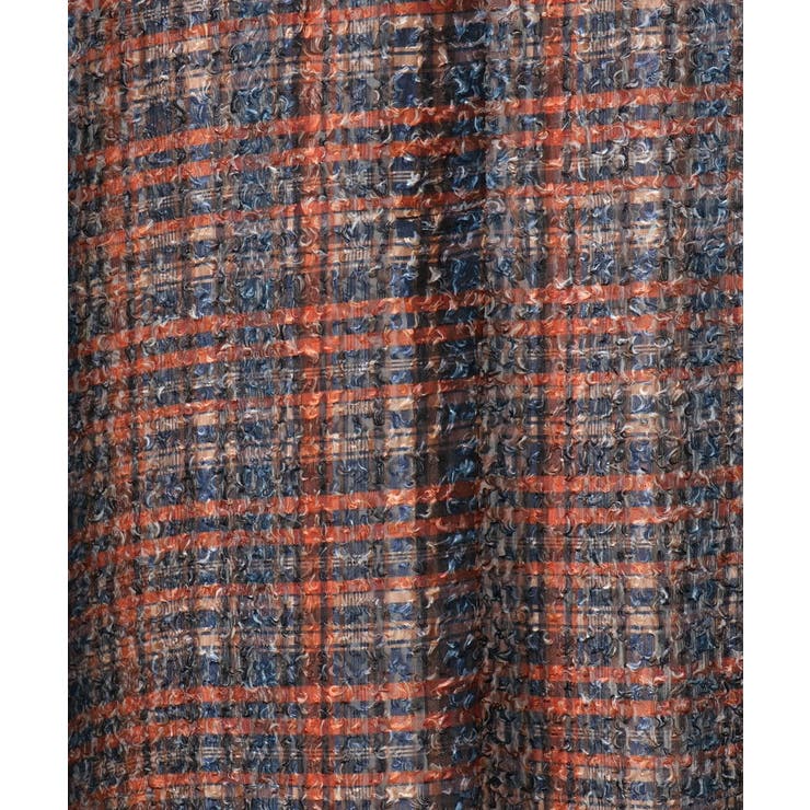 【大きいサイズ】カットジャカードチェック柄ブラウス | eur3 | 詳細画像7 