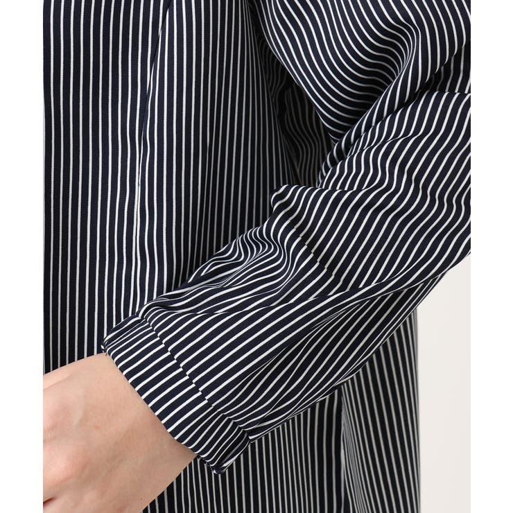 【大きいサイズ/11号サイズあり】Vネックストライプブラウス | eur3 | 詳細画像7 