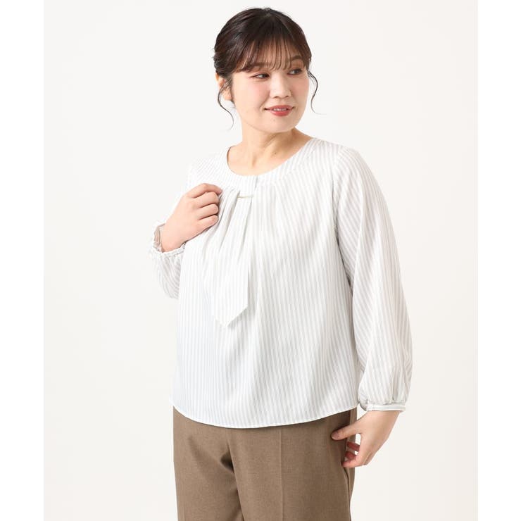 【大きいサイズ/11号サイズあり】ストレッチツイルブラウス | eur3 | 詳細画像16 
