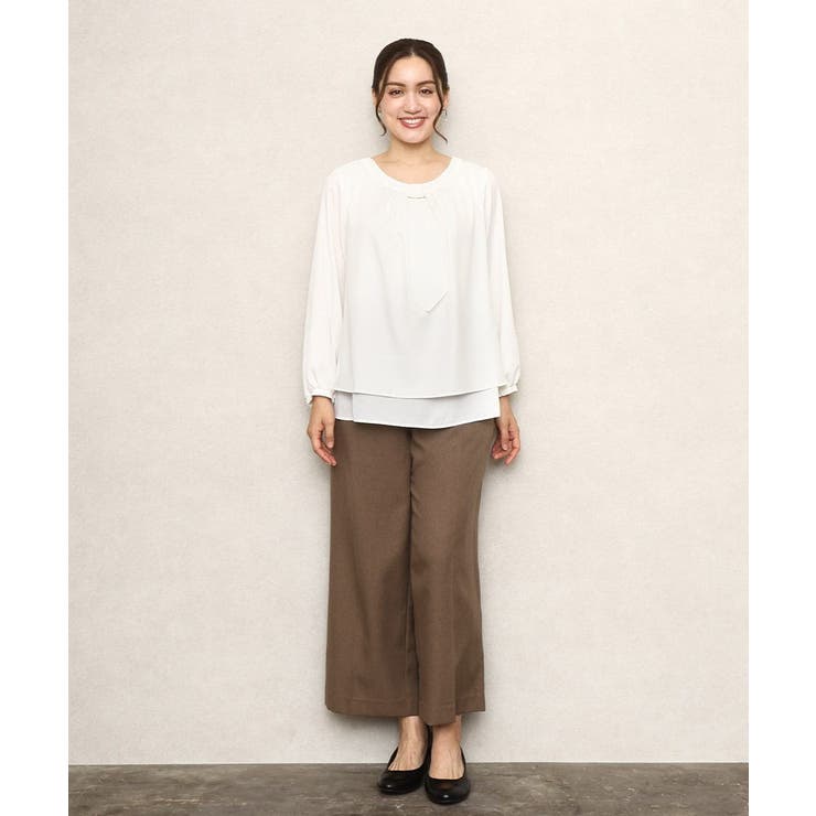 【大きいサイズ/11号サイズあり】ストレッチツイルブラウス | eur3 | 詳細画像18 