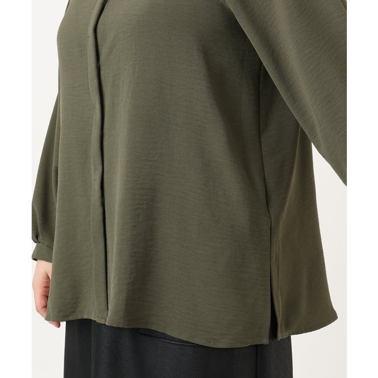 【大きいサイズ】ポーラレース襟ブラウス | eur3 | 詳細画像9 