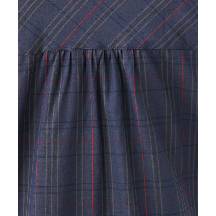 【大きいサイズ】シャーリングチェックブラウス | eur3 | 詳細画像8 