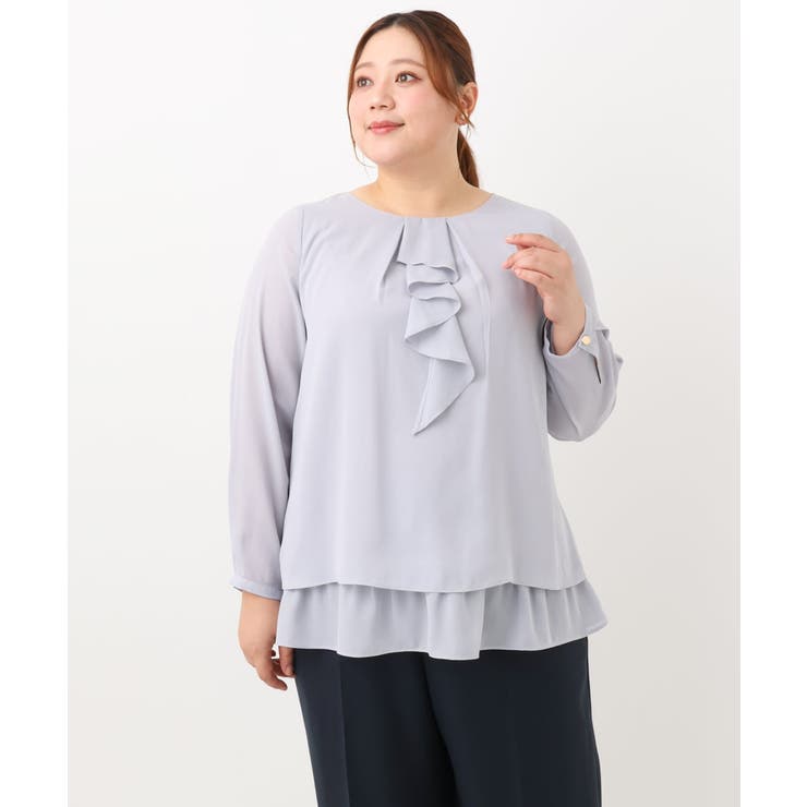 【大きいサイズ/11号サイズあり】2WAYラッフルブラウス | eur3 | 詳細画像12 