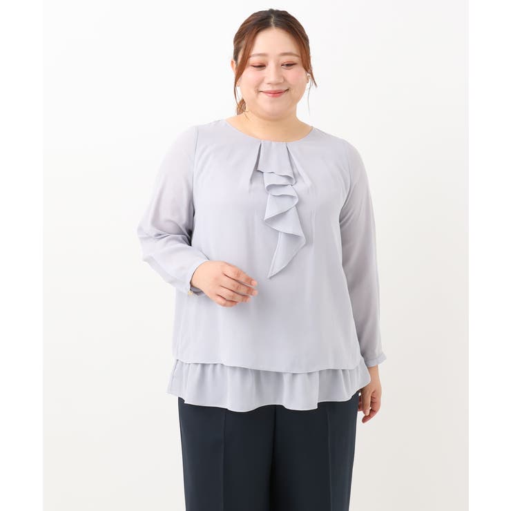 【大きいサイズ/11号サイズあり】2WAYラッフルブラウス | eur3 | 詳細画像13 