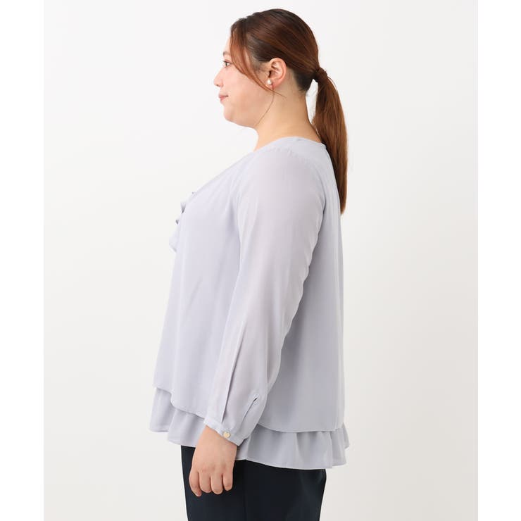 【大きいサイズ/11号サイズあり】2WAYラッフルブラウス | eur3 | 詳細画像14 