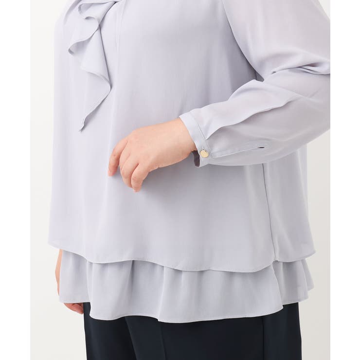 【大きいサイズ/11号サイズあり】2WAYラッフルブラウス | eur3 | 詳細画像19 