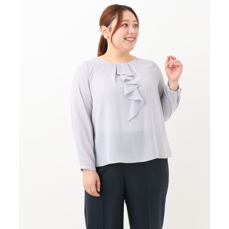 【大きいサイズ/11号サイズあり】2WAYラッフルブラウス | eur3 | 詳細画像21 