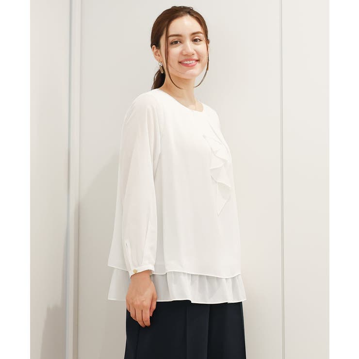 【大きいサイズ/11号サイズあり】2WAYラッフルブラウス | eur3 | 詳細画像4 