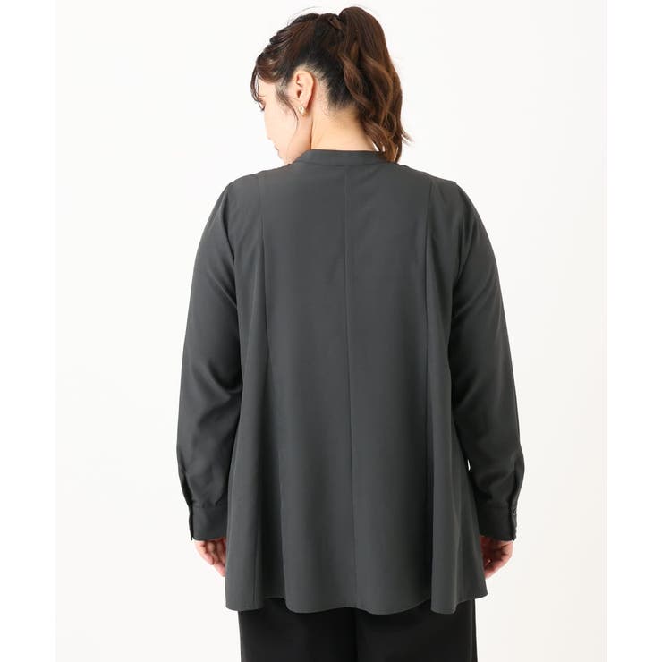 【大きいサイズ】バンドカラーブラウス | eur3 | 詳細画像12 