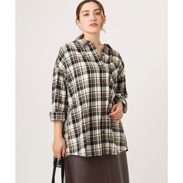 【大きいサイズ】チェック柄ネルシャツ | eur3 | 詳細画像1 