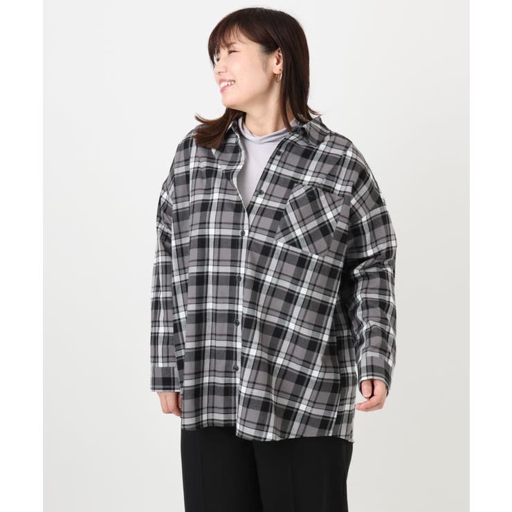 【大きいサイズ】チェック柄ネルシャツ | eur3 | 詳細画像17 