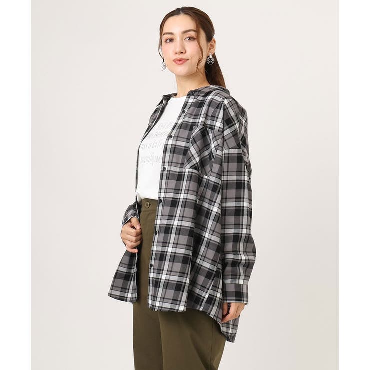 【大きいサイズ】チェック柄ネルシャツ | eur3 | 詳細画像23 