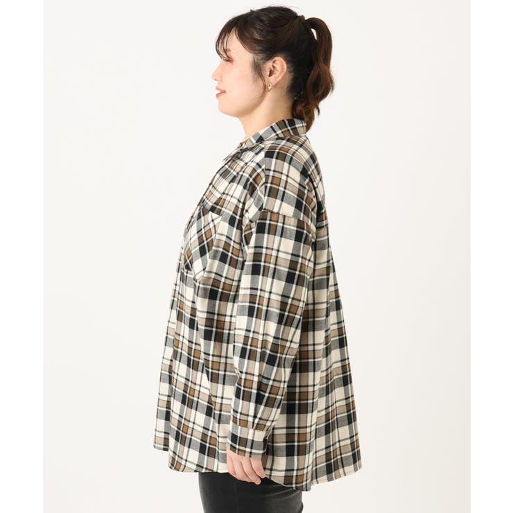 【大きいサイズ】チェック柄ネルシャツ | eur3 | 詳細画像6 