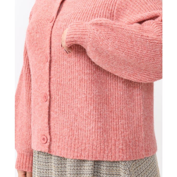 【大きいサイズ】ミックスヤーンカーディガン | eur3 | 詳細画像12 